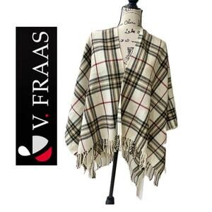 Fraas Shawl Poncho Fringe Boho Cape Plaid Western boho Sophisticated